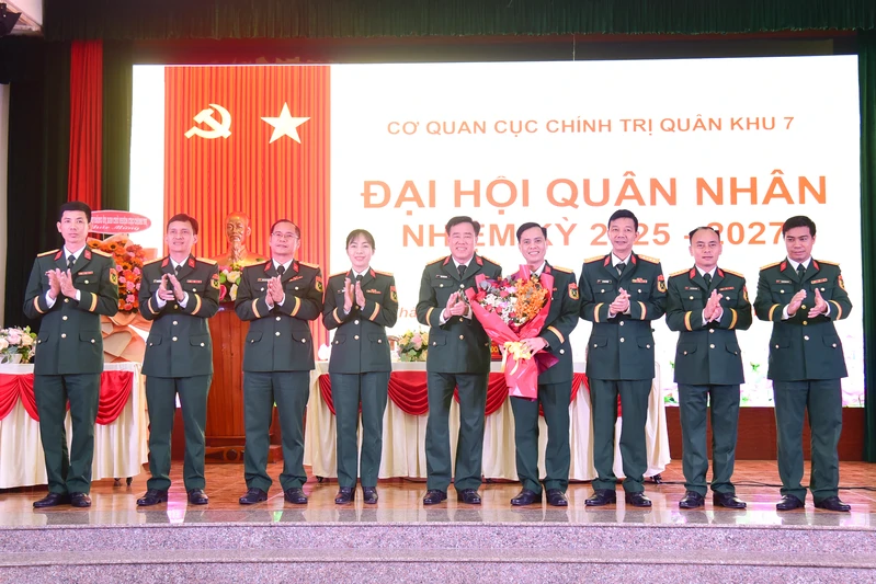 Đại hội quân nhân cơ quan Cục Chính trị Quân khu 7 nhiệm kỳ 2025 - 2027