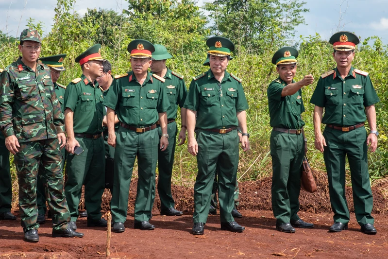 Quân khu 7 kiểm tra công tác chuẩn bị diễn tập của Ban chỉ huy phòng thủ khu vực 4 – Bình Long