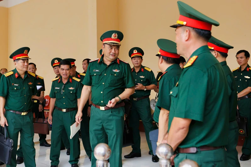Thiếu tướng Lê Xuân Thế kiểm tra công tác bảo đảm tổ chức kỷ niệm 80 năm Ngày truyền thống Quân khu 7