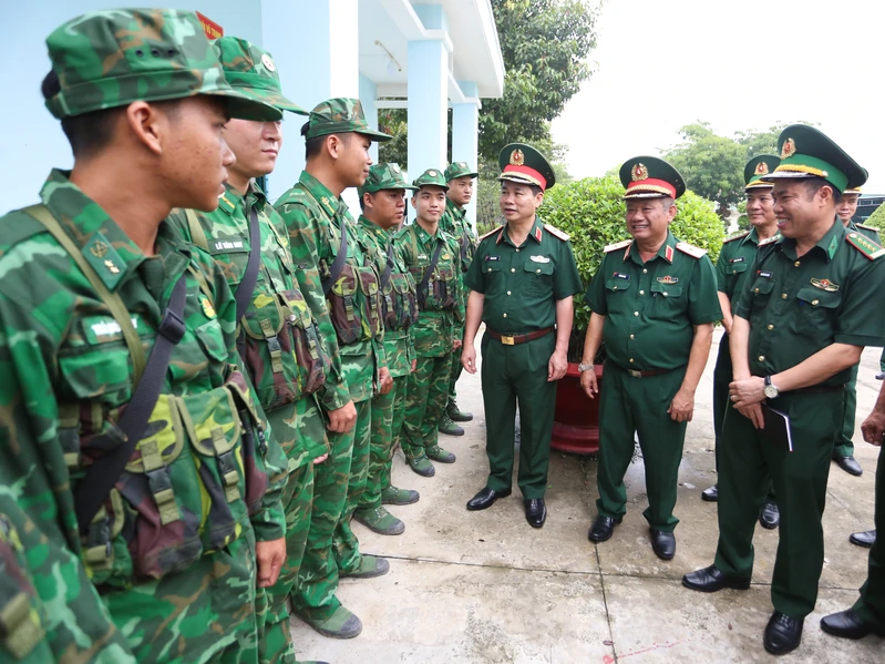 Đoàn kiểm tra số 4, Bộ Quốc phòng kiểm tra Ban chỉ huy Bộ đội Biên phòng Tây Ninh