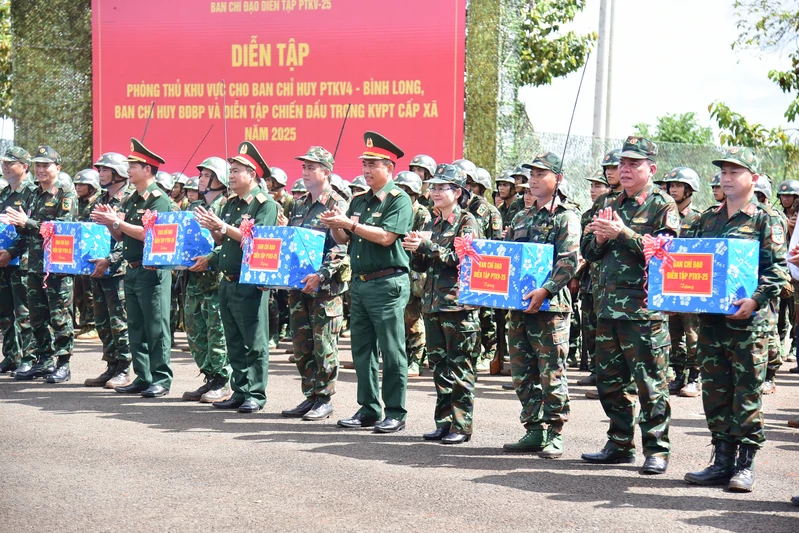 Đồng Nai: Diễn tập Phòng thủ khu vực thành công tốt đẹp