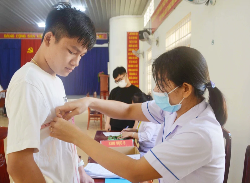 Phường Tân Ninh, tỉnh Tây Ninh khám sơ tuyển sức khỏe nghĩa vụ quân sự và công an nhân dân năm 2026