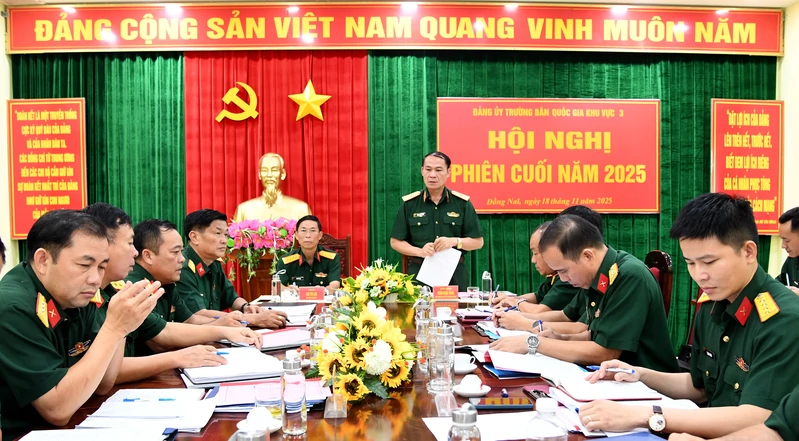 Đảng ủy Trường bắn Quốc gia Khu vực 3 tổ chức Hội nghị phiên cuối năm 