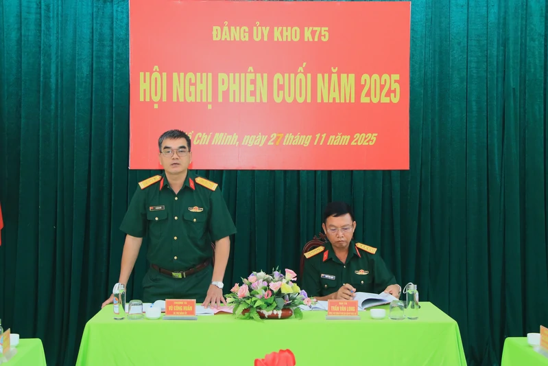 Đảng ủy Kho K75 ra nghị quyết lãnh đạo thực hiện nhiệm vụ năm 2026
