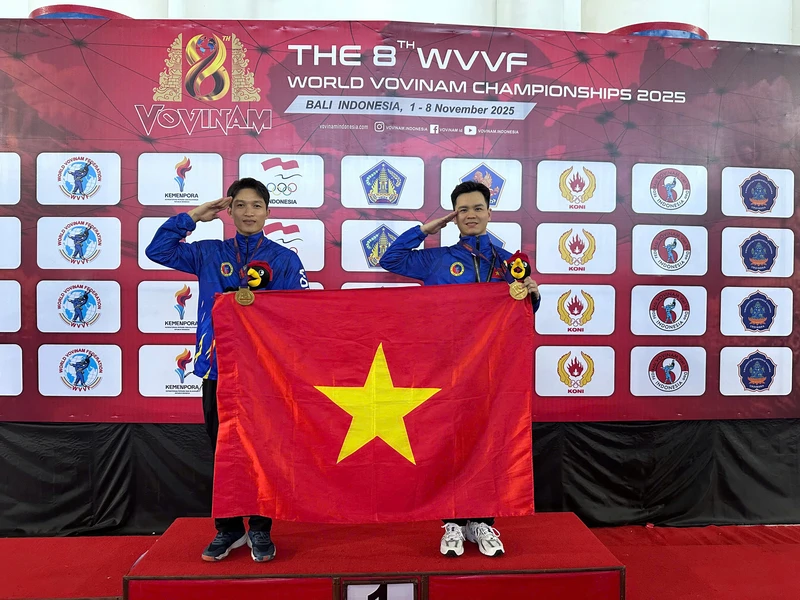Trung tâm TDTT quốc phòng II đạt 2 Huy chương Vàng tại Giải Vô địch Vovinam Thế giới lần thứ 8
