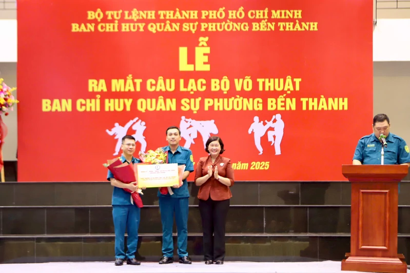 Ban CHQS phường Bến Thành ra mắt CLB Võ thuật
