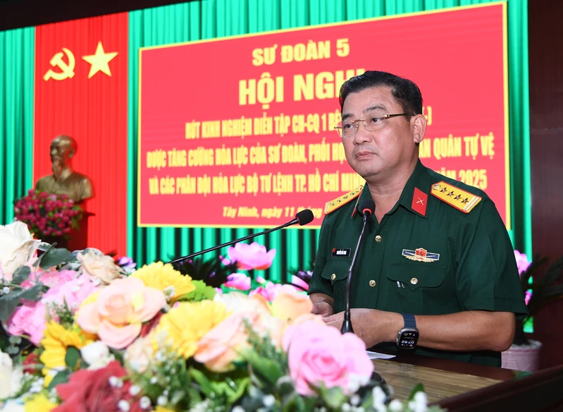 Sư đoàn 5 rút kinh nghiệm diễn tập