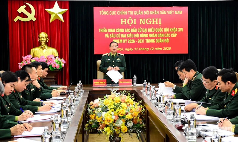 Tổng cục Chính trị triển khai hướng dẫn thực hiện công tác bầu cử trong Quân đội
