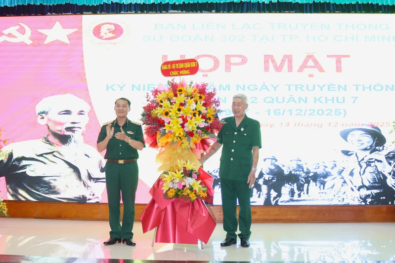 Ban liên lạc truyền thống Sư đoàn 302 tại Thành phố Hồ Chí Minh họp mặt nhân kỷ niệm 48 năm ngày thành lập Sư đoàn 
