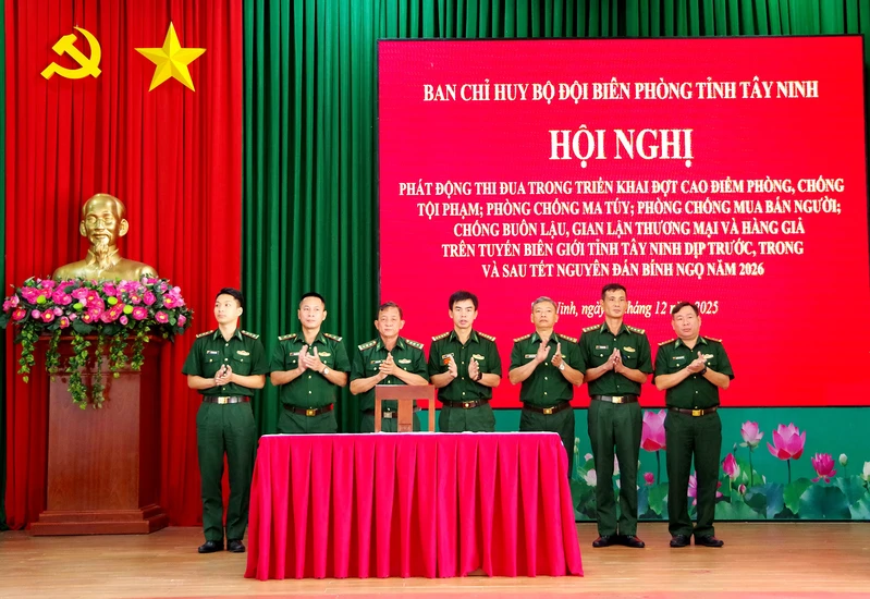 Bộ đội Biên phòng Tây Ninh phát động thi đua cao điểm phòng chống tội phạm 