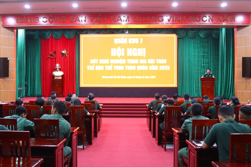 Quân khu 7 rút kinh nghiệm tham gia Hội thao Thể dục thể thao toàn quân năm 2025 
