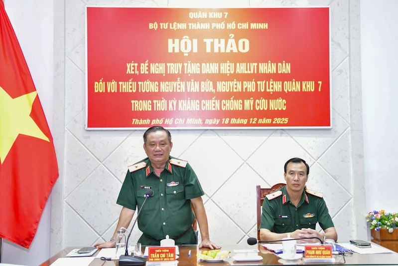 Bộ Tư lệnh Thành phố Hồ Chí Minh: Hội thảo xét, đề nghị truy tặng danh hiệu Anh hùng lực lượng vũ trang nhân dân