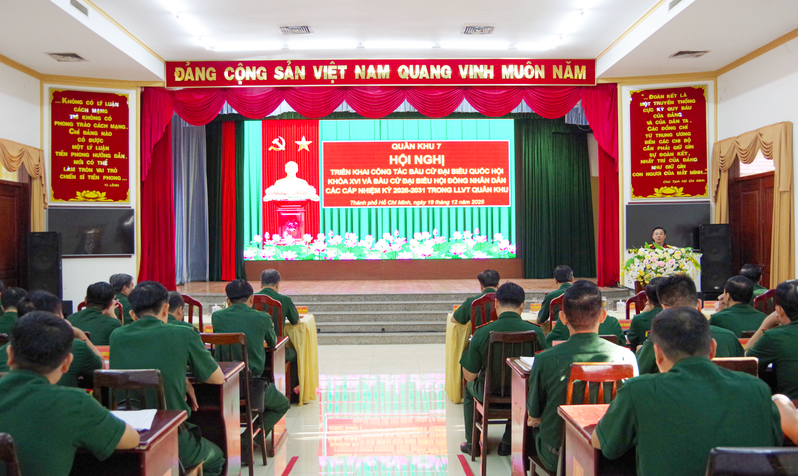 Quân khu 7 triển khai công tác bầu cử đại biểu Quốc hội và Hội đồng nhân dân các cấp