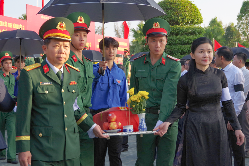 Lễ viếng, truy điệu và an táng 41 hài cốt liệt sĩ tại Nghĩa trang liệt sĩ Bình Phước tỉnh Đồng Nai