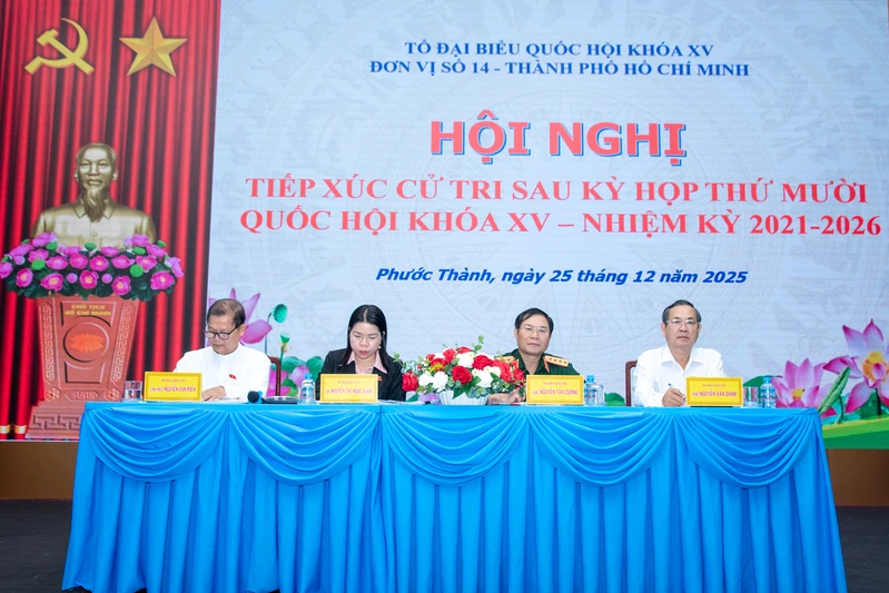 Tổ đại biểu Quốc hội khóa XV, Đơn vị số 14 – Thành phố Hồ CHí Minh tiếp xúc cử tri