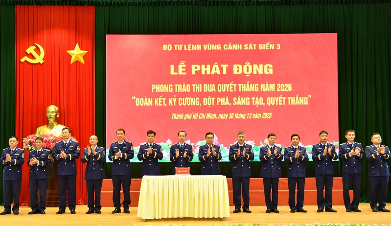 Vùng Cảnh sát biển 3 phát động Phong trào thi đua Quyết thắng năm 2026