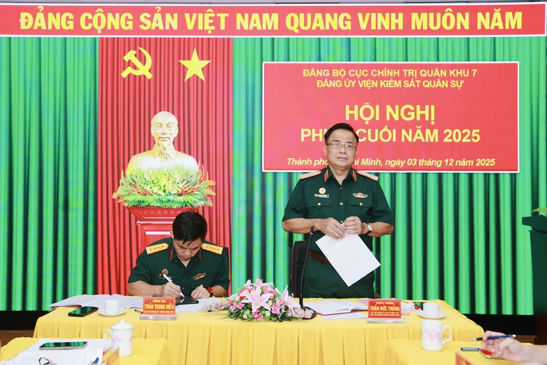 Viện Kiểm sát Quân sự Quân khu 7 tổ chức Hội nghị phiên cuối năm 2025

