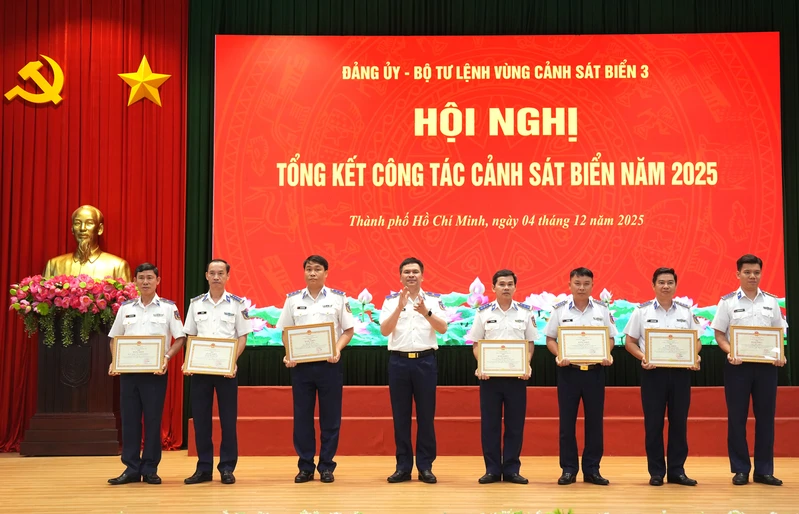 Bộ Tư lệnh Vùng Cảnh sát biển 3: Hoàn thành toàn diện nhiệm vụ năm 2025