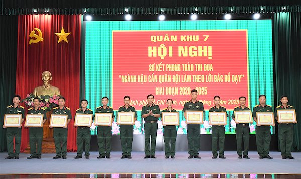 Quân khu 7 thực hiện hiệu quả Phong trào thi đua “Ngành Hậu cần Quân đội làm theo lời Bác Hồ dạy”
