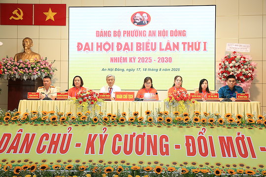 Đại hội đại biểu Đảng bộ phường An Hội Đông lần thứ I, nhiệm kỳ 2025 - 2030 thành công tốt đẹp

