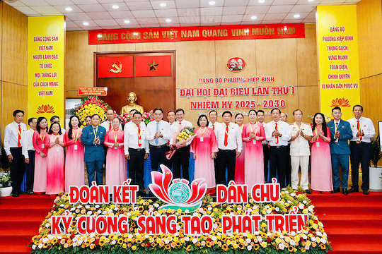 Đại hội Đảng bộ phường Hiệp Bình lần thứ I: Quyết tâm xây dựng phường kiểu mẫu về quản trị đô thị hiện đại