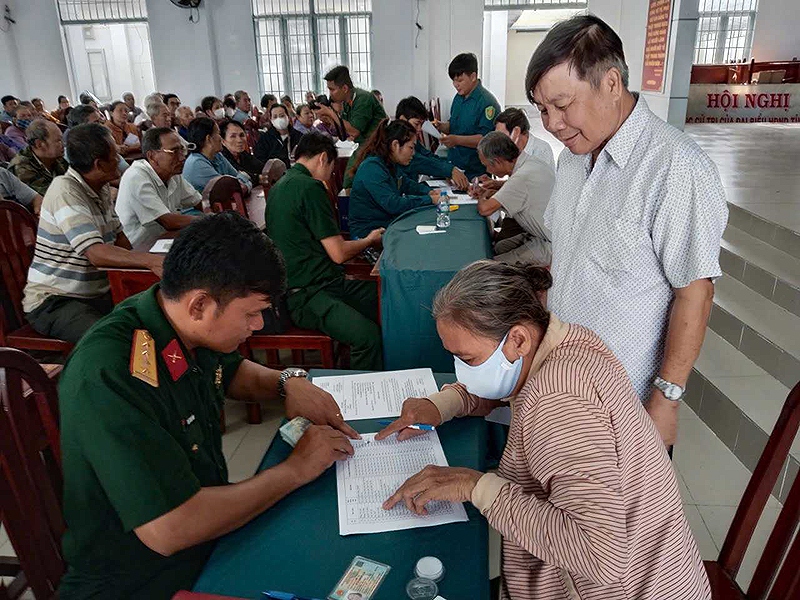 Bộ CHQS tỉnh Tây Ninh chi trả chế độ trợ cấp 1 lần cho các đối tượng