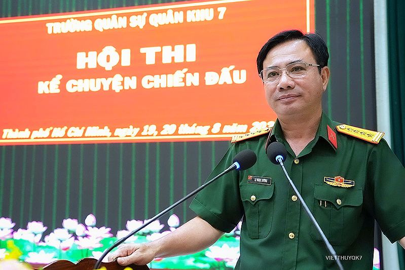 Sôi nổi hội thi “kể chuyện chiến đấu” tại Trường Quân sự Quân khu 7