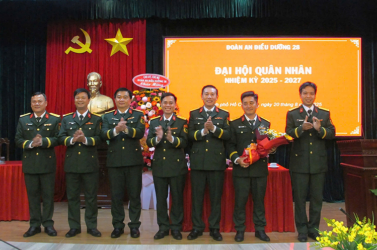 Đoàn an điều dưỡng 28 tổ chức thành công Đại hội quân nhân nhiệm kỳ 2025 – 2027