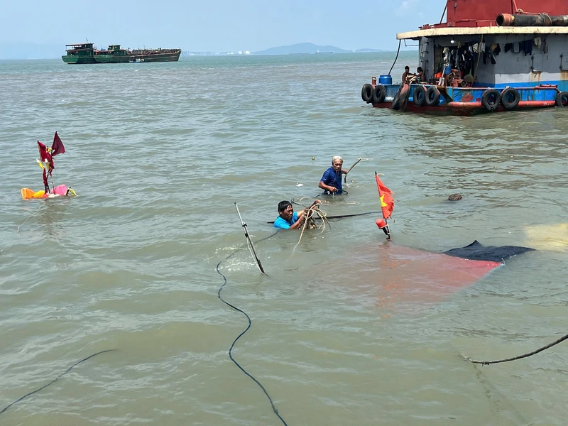 Bộ đội Biên phòng TP. Hồ Chí Minh cứu 4 ngư dân gặp nạn trên biển
