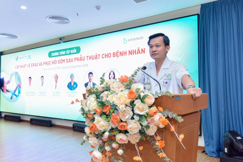 Bệnh viện Quân y 175 tổ chức tập huấn “Cập nhật về ERAS và phục hồi sớm sau phẫu thuật”