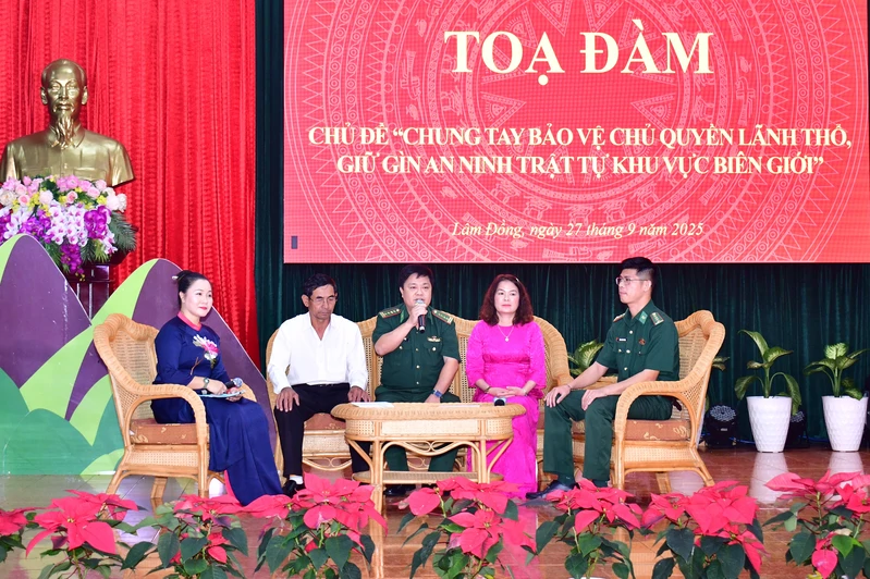 Bộ đội Biên phòng tỉnh Lâm Đồng: Tọa đàm, trao đổi phương pháp phổ biến, giáo dục pháp luật