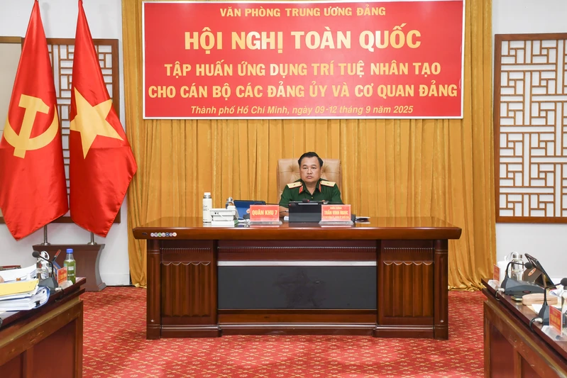 Hội nghị toàn quốc tập huấn ứng dụng trí tuệ nhân tạo cho cán bộ các Đảng ủy và cơ quan Đảng