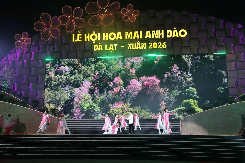 Khai mạc Lễ hội Hoa mai Anh đào Đà Lạt