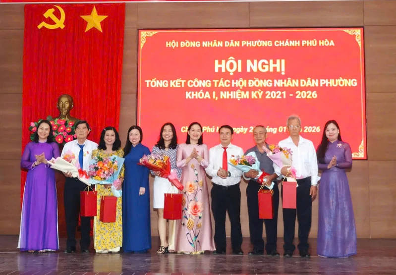 HĐND Phường Chánh Phú Hòa tổng kết nhiệm kỳ 2021–2026