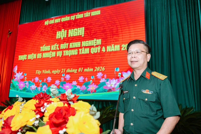 Bộ CHQS tỉnh Tây Ninh hoàn thành tốt 5 nhiệm vụ trọng tâm quý IV