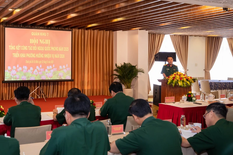 Quân khu 7 tổng kết công tác Đối ngoại quốc phòng năm 2025