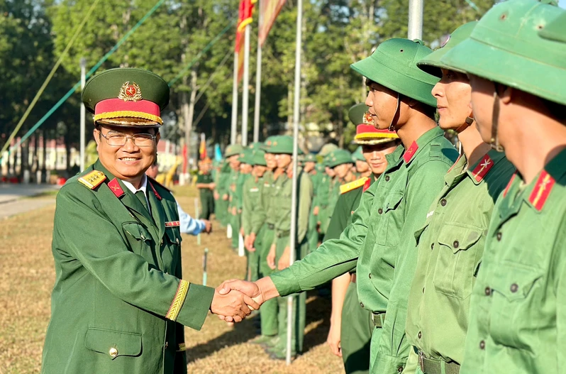 Trung đoàn 271: Tiễn quân nhân hoàn thành nghĩa vụ quân sự năm 2026