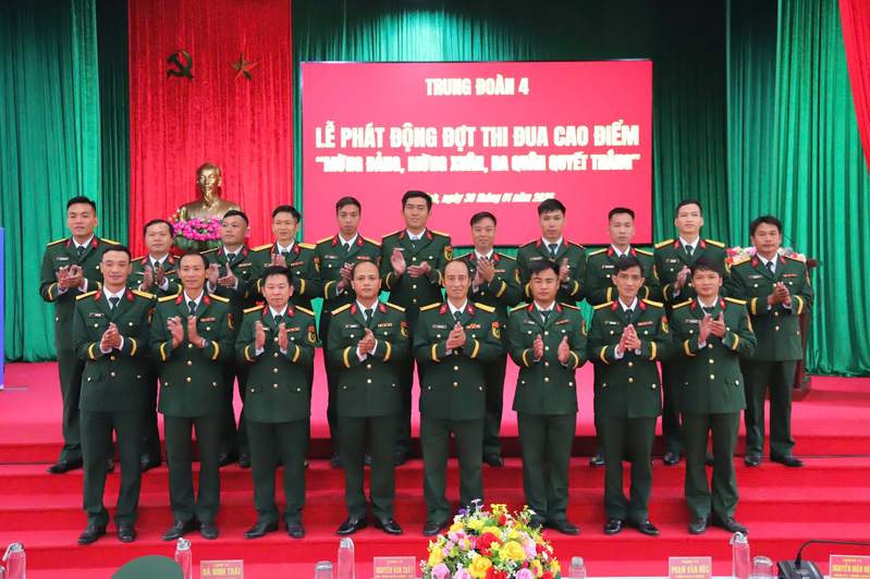 Trung đoàn 4, Sư đoàn 5 phát động thi đua cao điểm “Mừng Đảng, mừng Xuân, ra quân Quyết thắng”