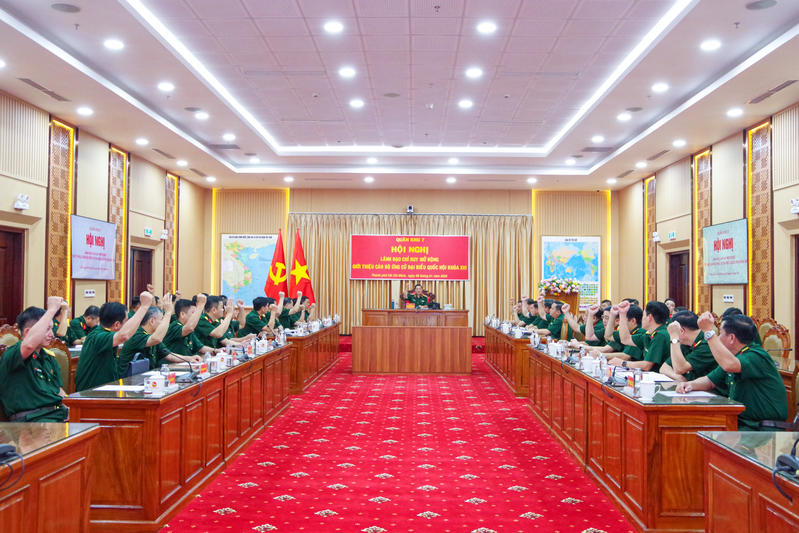 Quân khu 7 tổ chức hội nghị lãnh đạo, chỉ huy mở rộng giới thiệu cán bộ tham gia ứng cử đại biểu Quốc hội khóa XVI