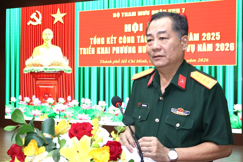 Bộ Tham mưu Quân khu 7 tổng kết công tác quân lực năm 2025