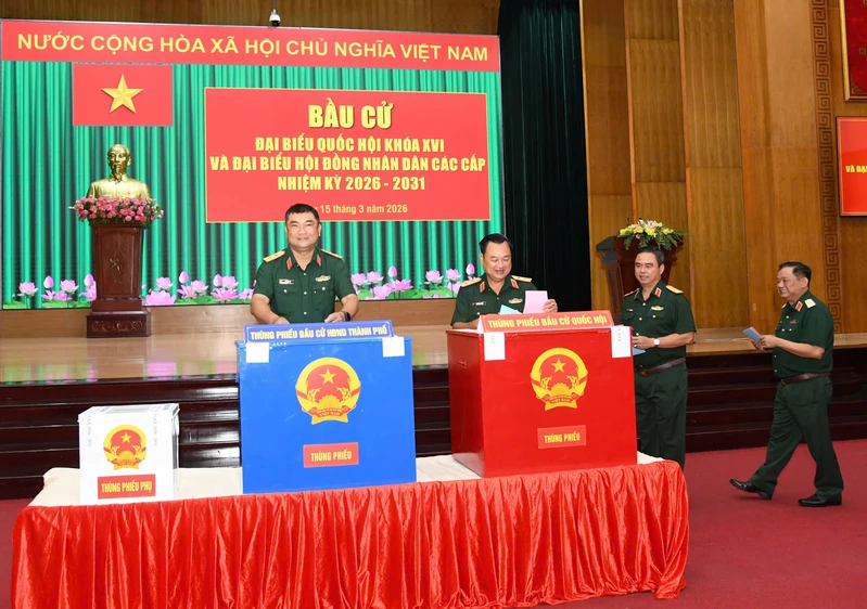 LLVT Quân khu 7 tham gia bầu cử Đại biểu Quốc hội khóa XVI và Đại biểu Hội đồng nhân dân các cấp nhiệm kỳ 2026-2031