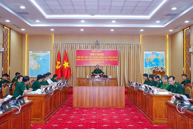 Quân khu 7 tổng kết công tác tư pháp, thanh tra, pháp chế và công tác 1389