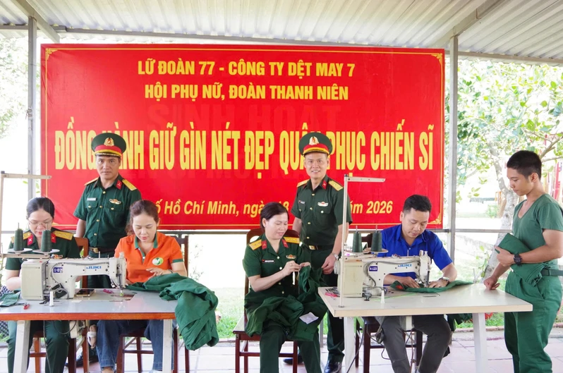 Lữ đoàn 77: Đồng hành giữ gìn nét đẹp quân phục chiến sĩ mới
