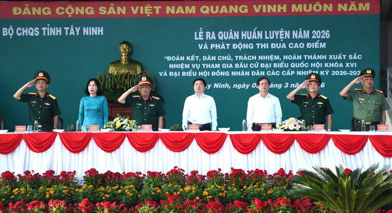 Bộ Chỉ huy Quân sự tỉnh Tây Ninh ra quân huấn luyện năm 2026