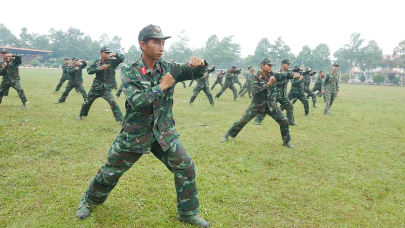 Đội võ Trung đoàn 5: Điểm sáng trong phong trào rèn luyện thể lực