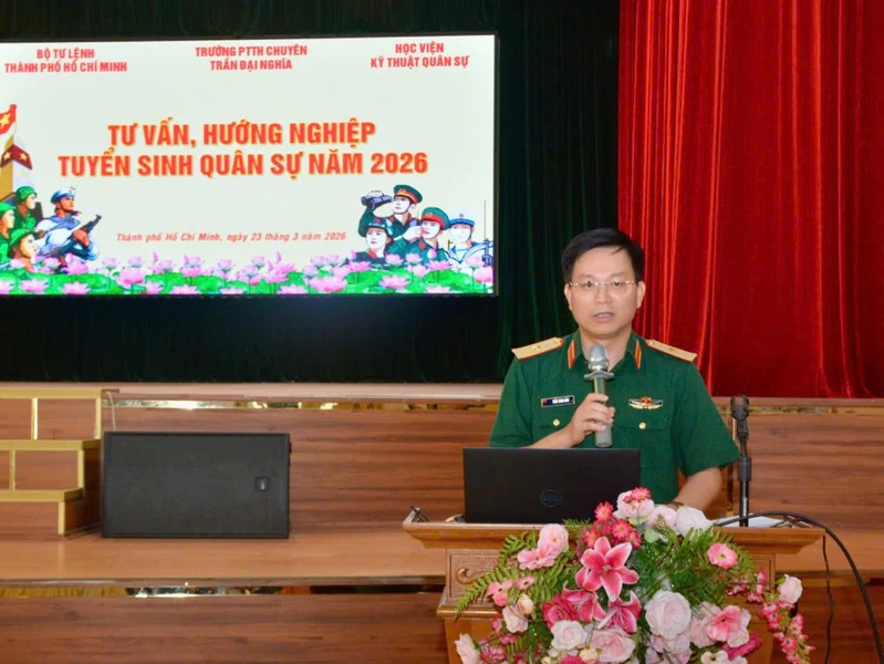 Bộ Tư lệnh TP. Hồ Chí Minh phối hợp tổ chức chương trình tư vấn hướng nghiệp tuyển sinh quân sự năm 2026