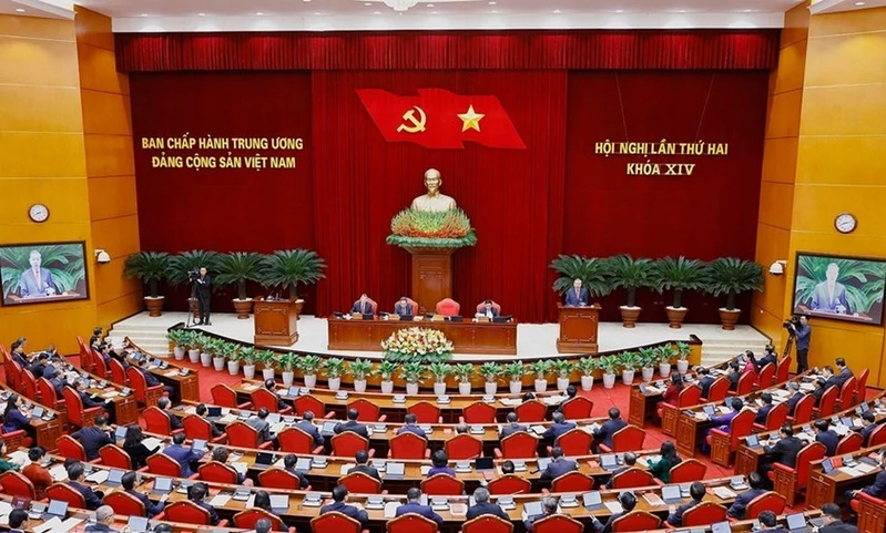 Khai mạc trọng thể Hội nghị lần thứ hai Ban Chấp hành Trung ương Đảng khóa XIV
