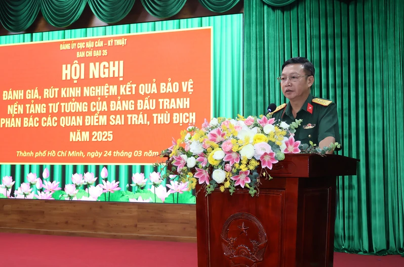 Ban Chỉ đạo 35, Cục Hậu cần – Kỹ thuật Quân khu đánh giá, rút kinh nghiệm kết quả bảo vệ nền tảng tư tưởng của Đảng năm 2025
