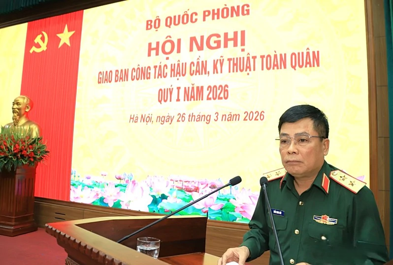 Bộ Quốc phòng giao ban công tác hậu cần, kỹ thuật toàn quân quý I năm 2026