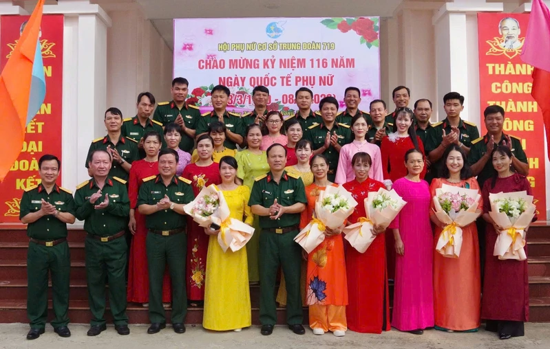 Trung đoàn 719, Binh đoàn 16 tổ chức nhiều hoạt động thiết thực nhân dịp 8/3